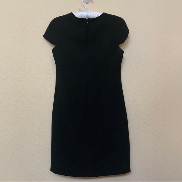 Cynthia Steffe Black White Laser Cut Sheath Dress - Picture 7 of 10